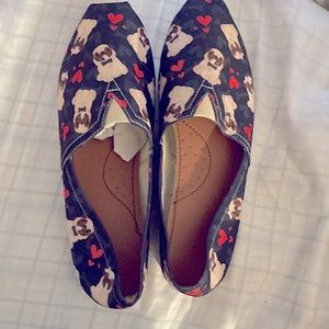 Pug slip ons shoes